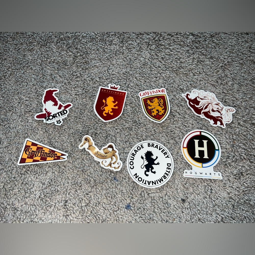 3 for $12 Harry Potter Gryffindor Sticker Set